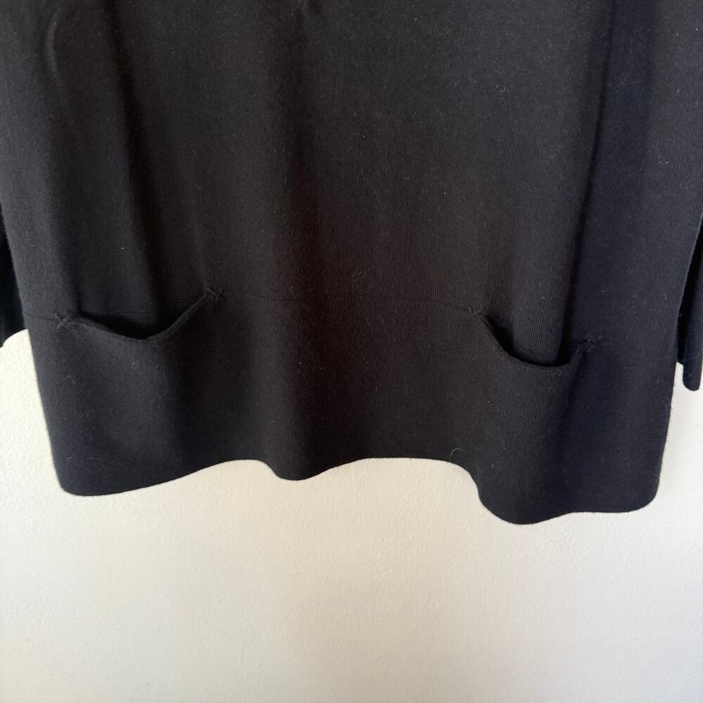 J. Jill Cashmere Black 2 pocket pullover sweater size 2X - Picture 4 of 11